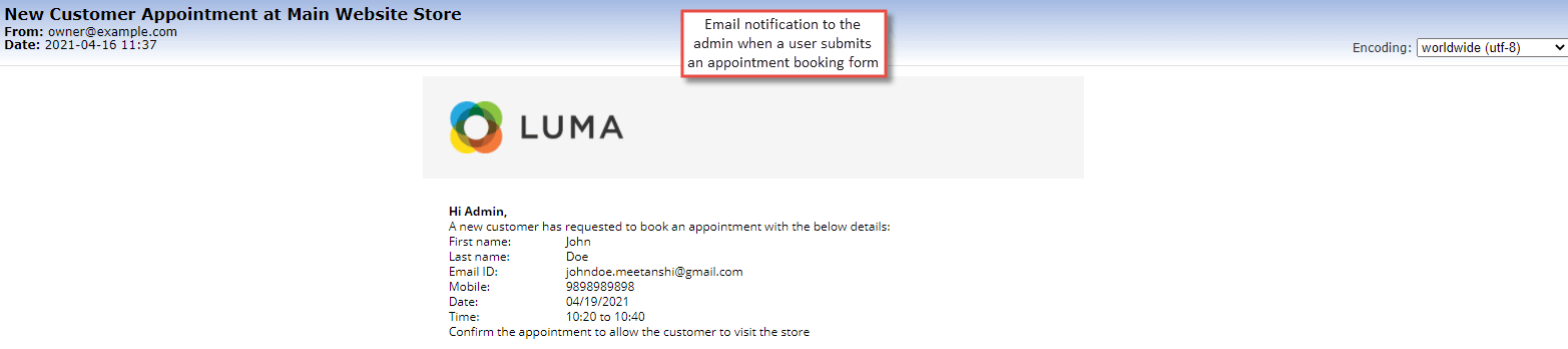 Magento Retail Store Appointment Appointment Scheduling