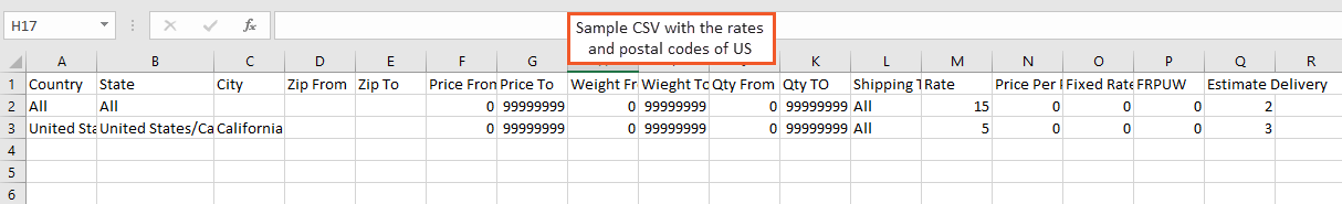 Magento 2 Matrix Rates Extension (Multiple Table Rates)