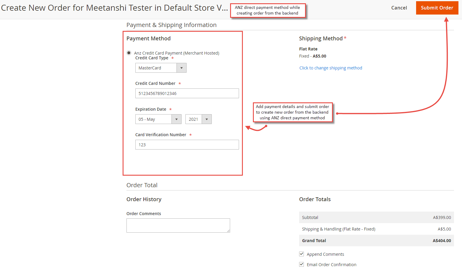 Magento 2 ANZ Accept Payments using ANZ eGate Payment Gateway